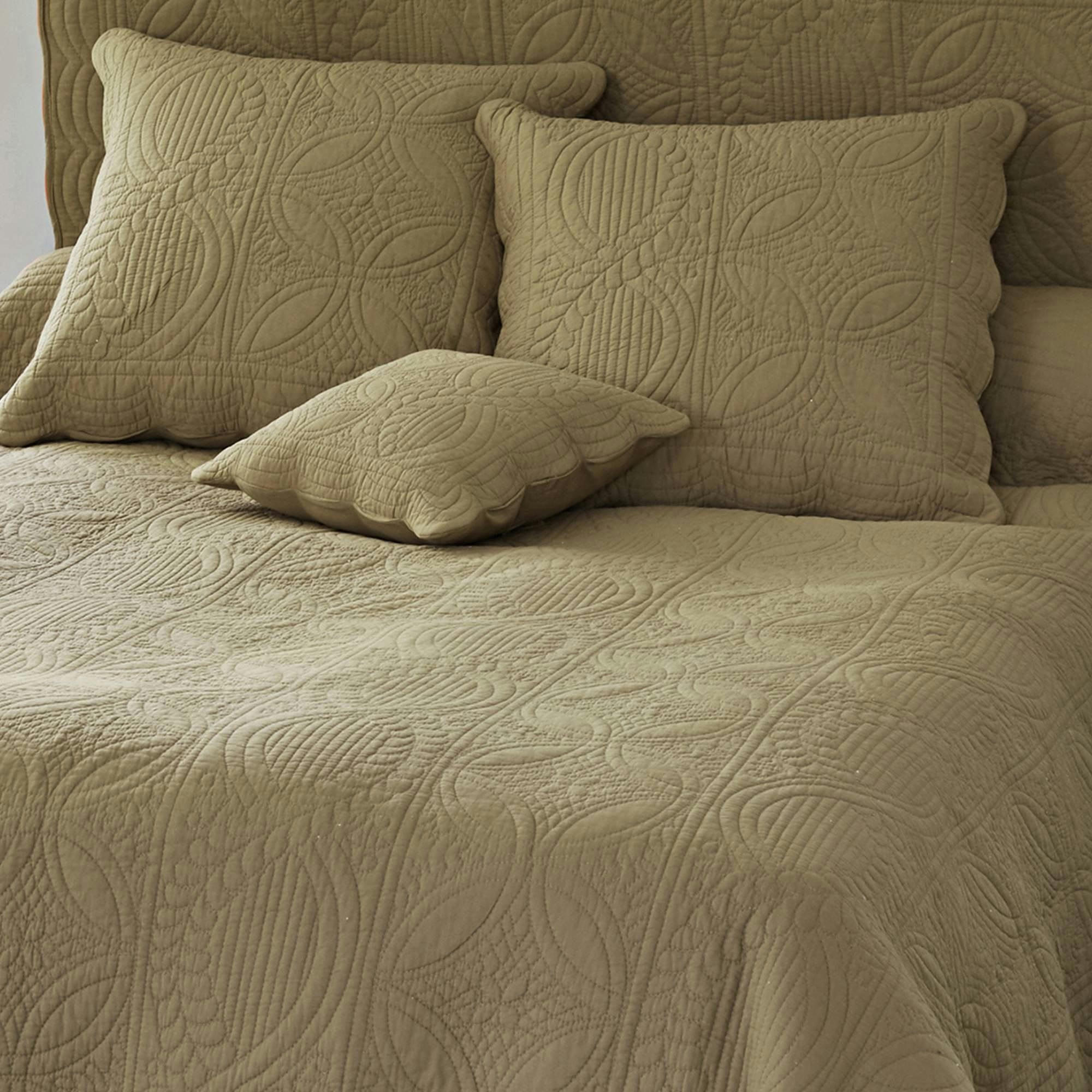 BAILLARGUES - Housse de coussin 40x40 beige ficelle en coton