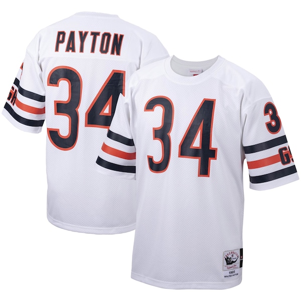 Walter Payton Chicago Bears 1985 Authentic Throwback Retired Player Jersey - White/Navy
