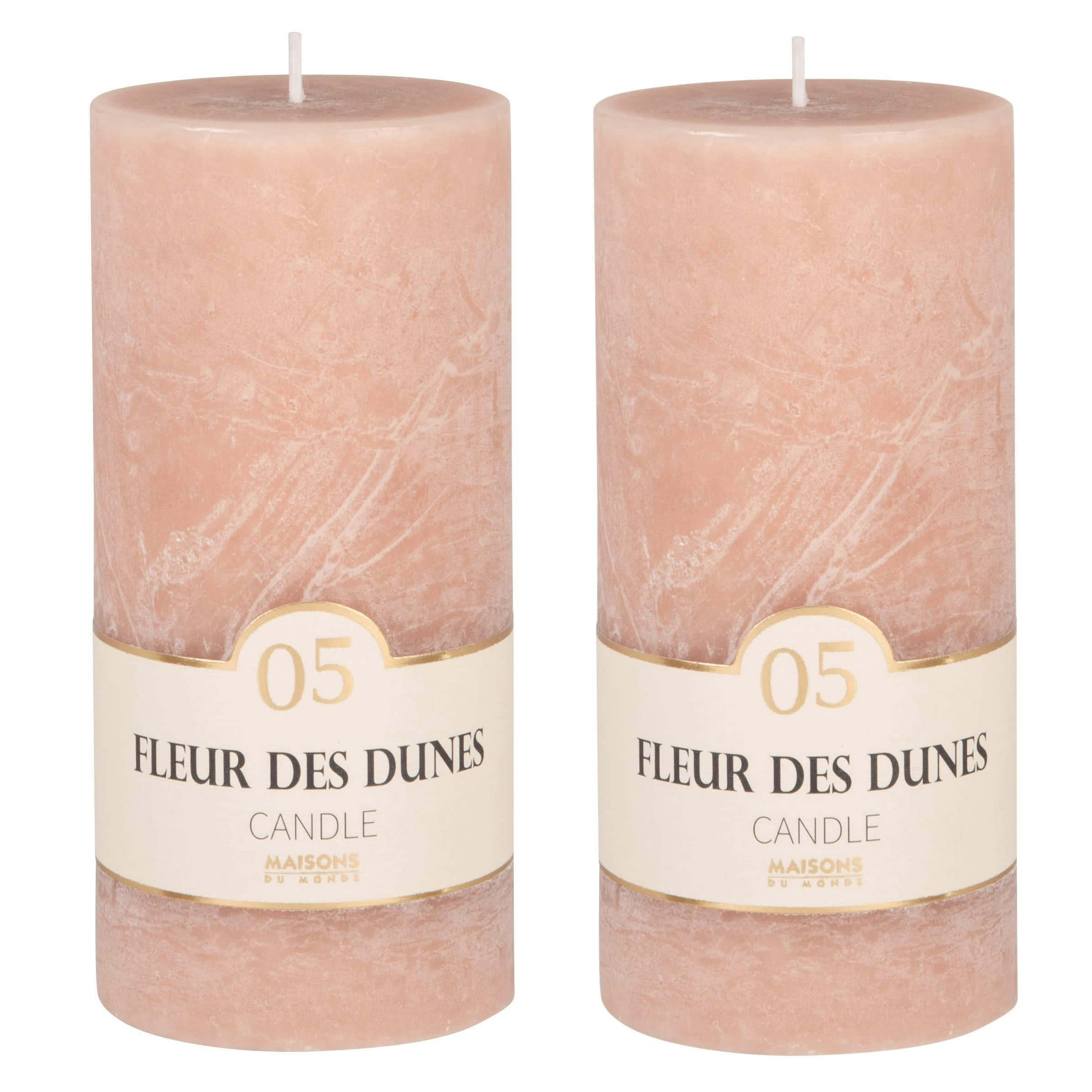 COLORAMA - Bougie parfumée rose H15 490 g