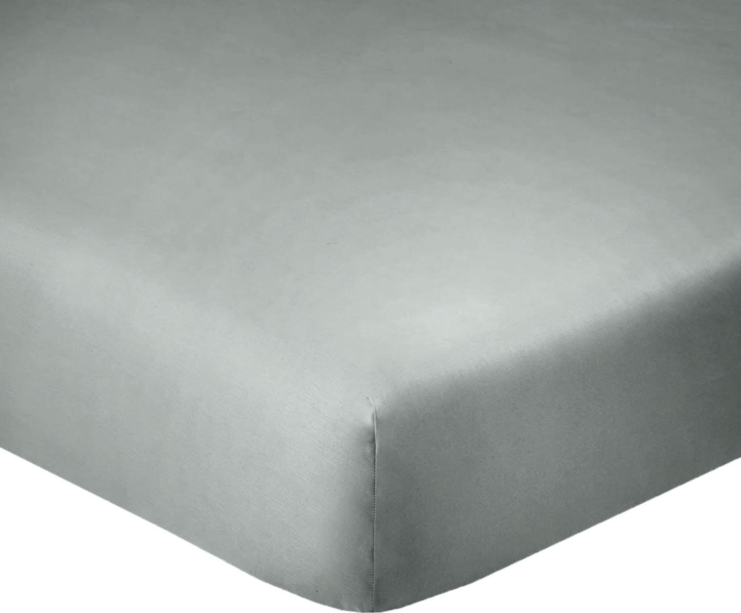UNI BP - Taie d'oreiller percale de coton lavé marron 50x70 cm
