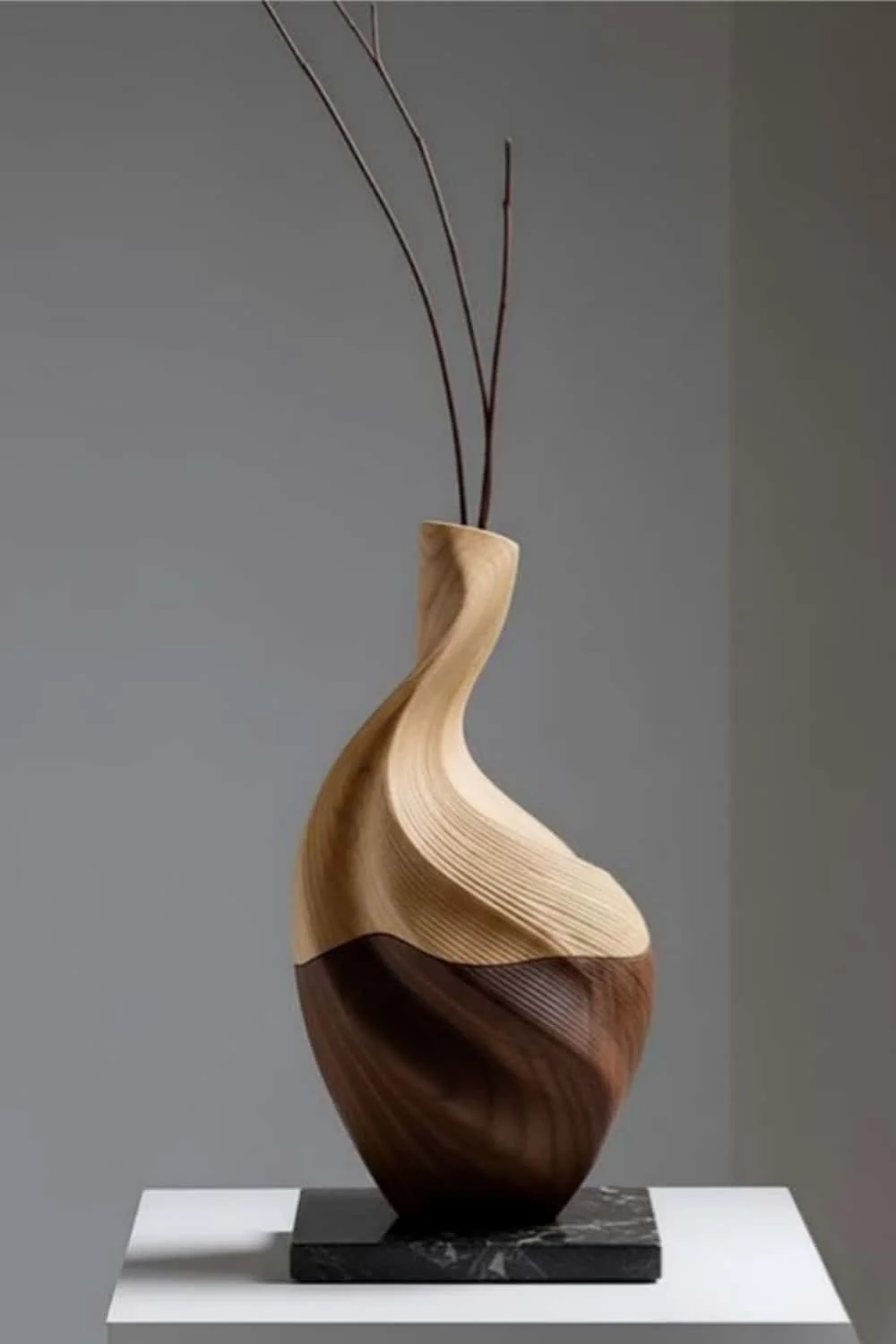 Vase Wood Sculpture #WG053