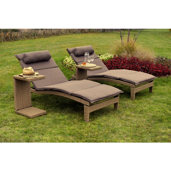 Gartenmöbelset »Andalusia«, 2 Sitzplätze, Aluminium/Kunststoff, inkl. Auflagen