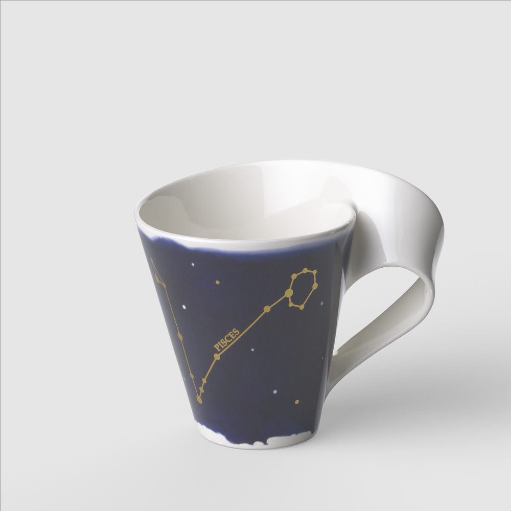 NewWave Mug - Multi-colored, 8.2 oz, Premium Porcelain
