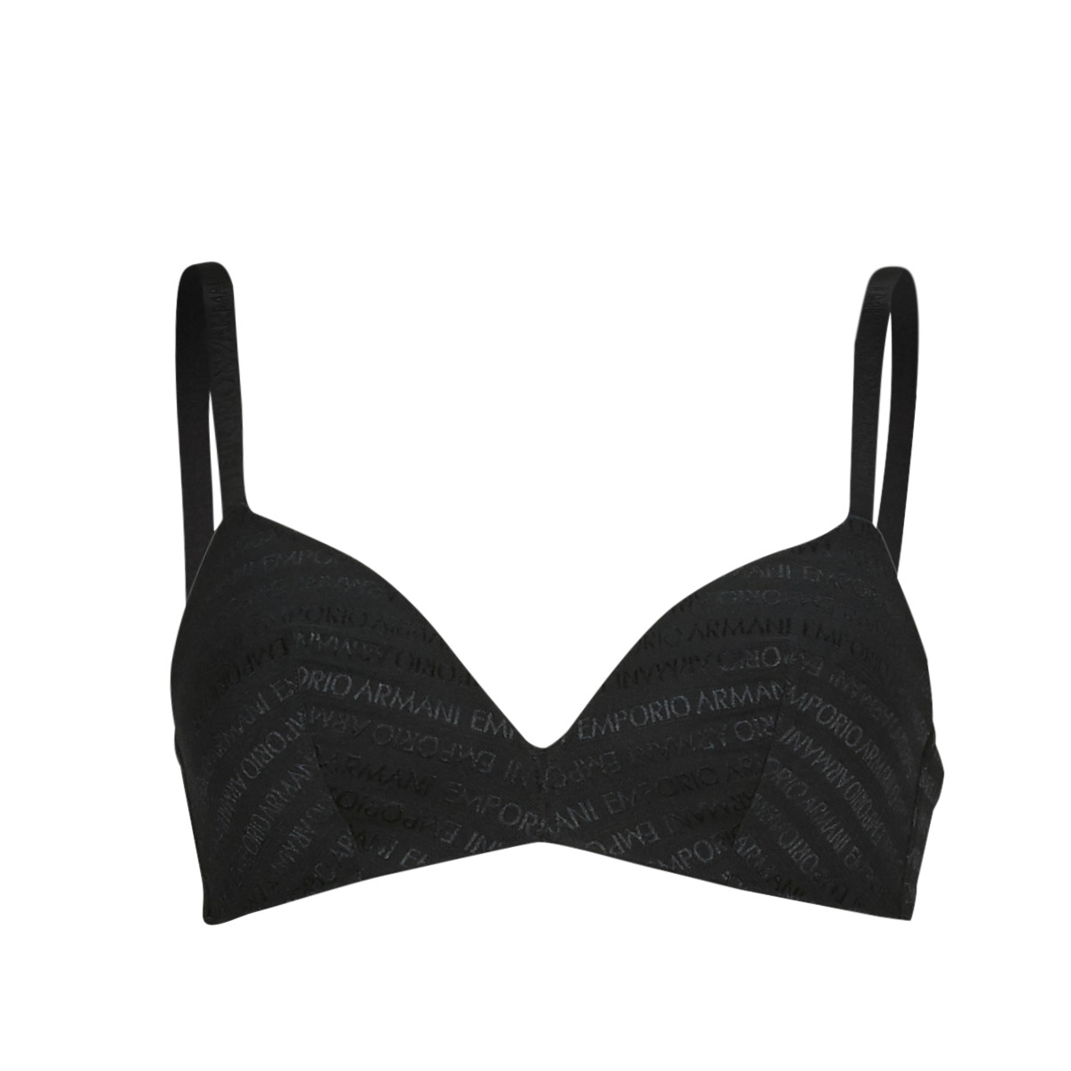 Emporio Armani - ALL OVER LOGO MESH - Black