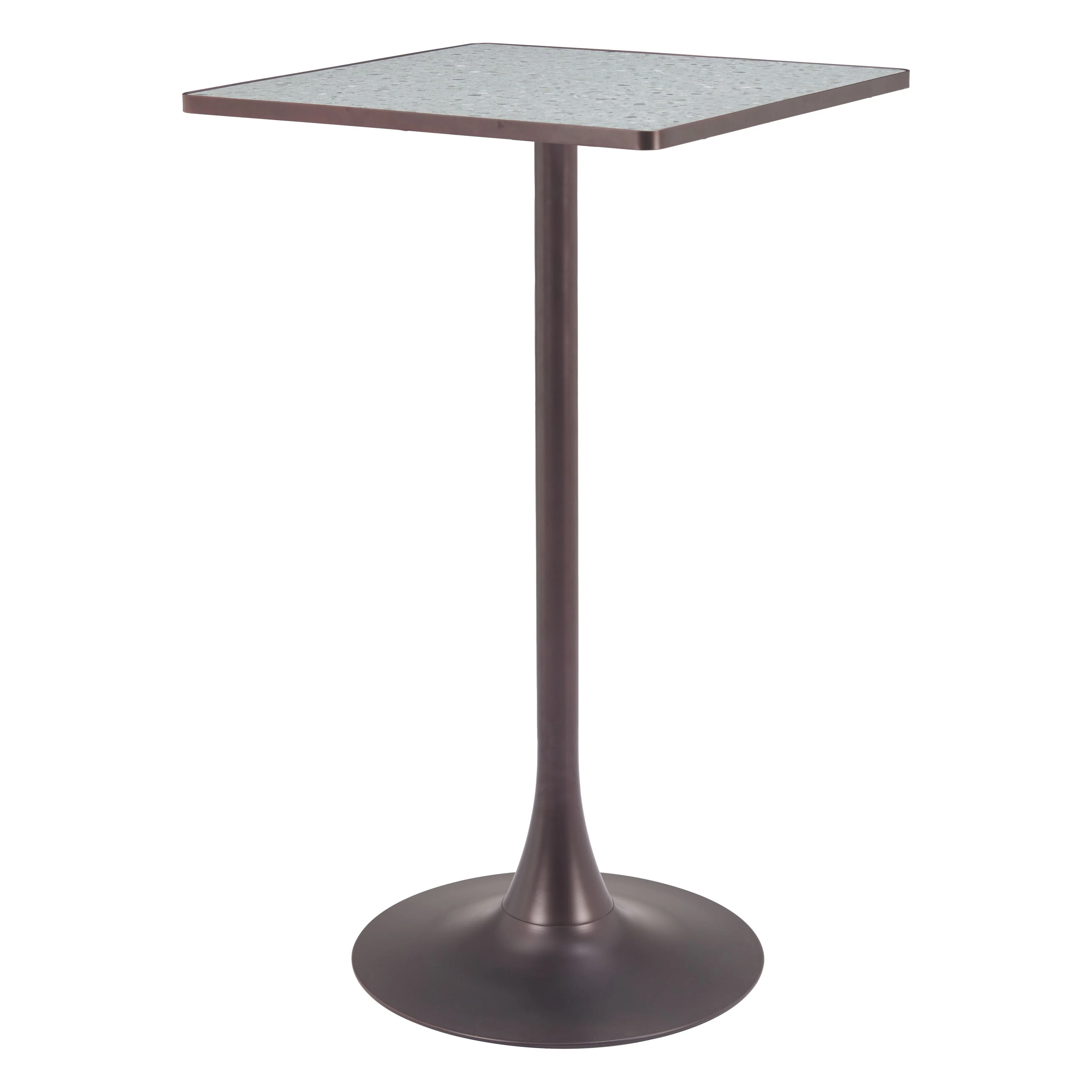 Spot Bar Table Gray & Bronze
