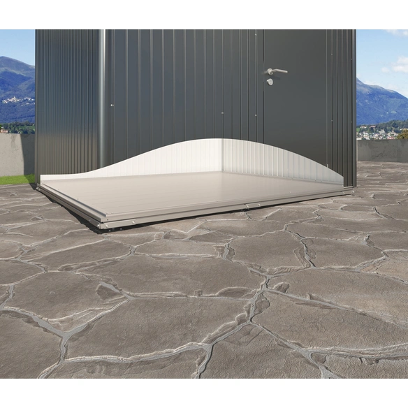 Fundament, BxHxT: 292,4 x 6,5 x 292,4 cm, für SmartBase Gerätehaus HighLine H6, grau