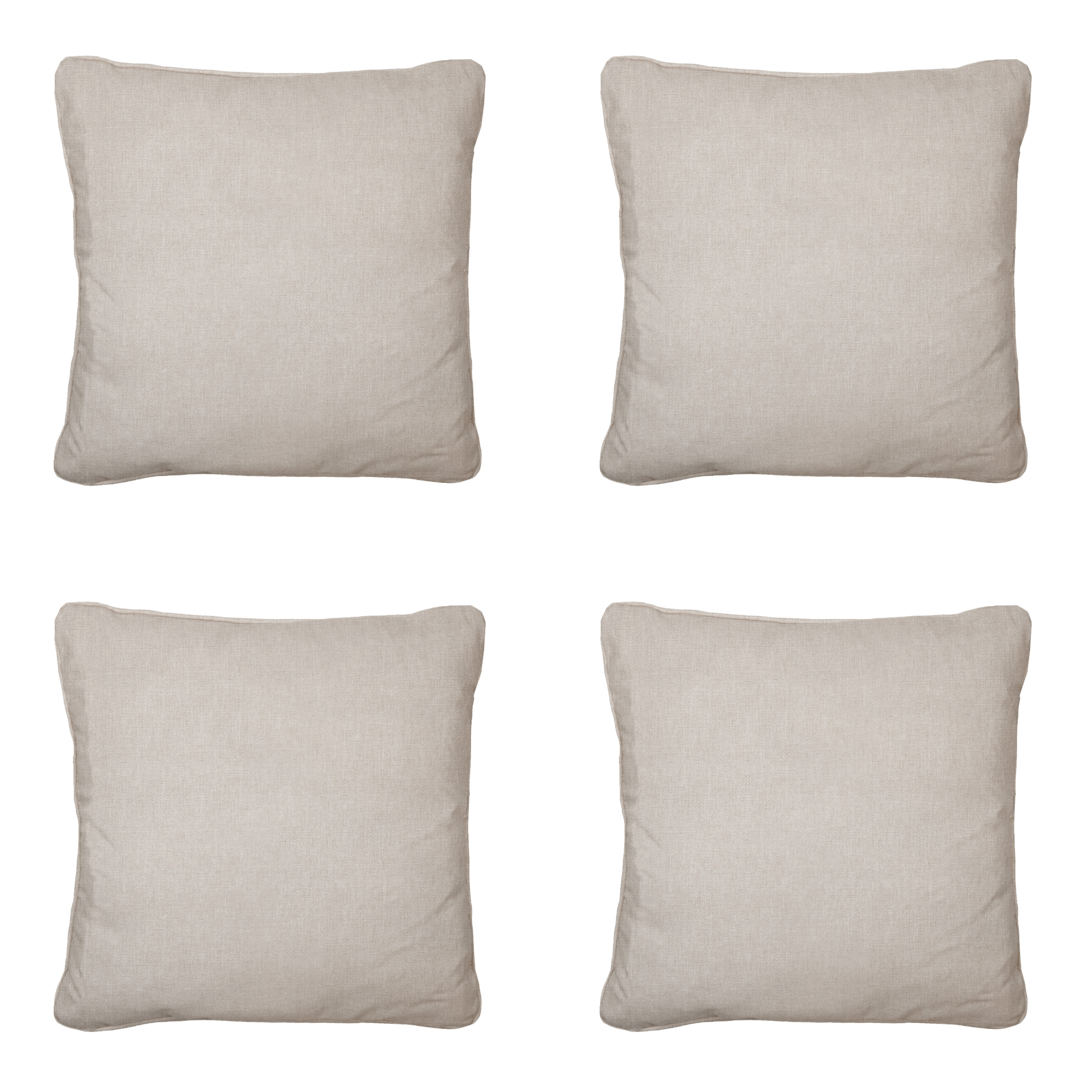 Madison sierkussen Panama - beige - 45x45x10cm - set van 4