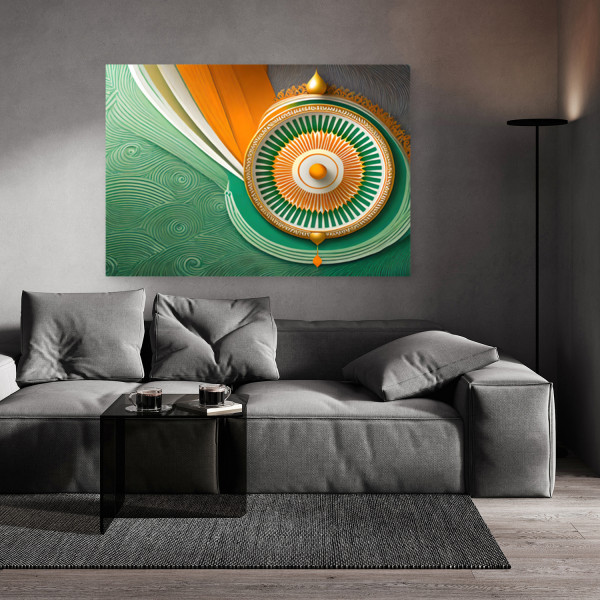Feeby Obraz na płótnie, Indie Mandala Symbol 60x40