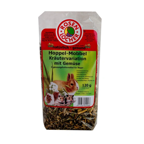 Ergänzungsfutter, Hoppel-Mobbel Kräutervariation Gemuese 120 g