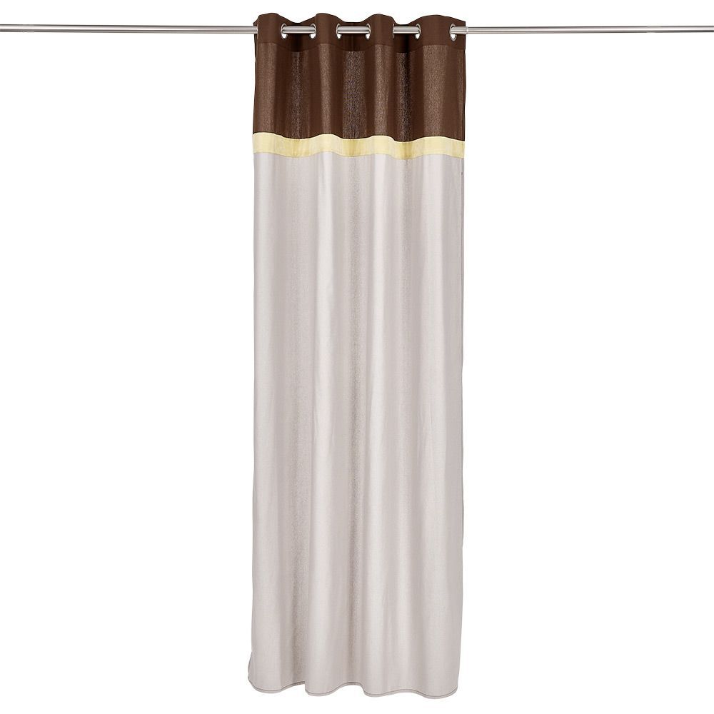 Rideau polycoton 140x240cm bicolore