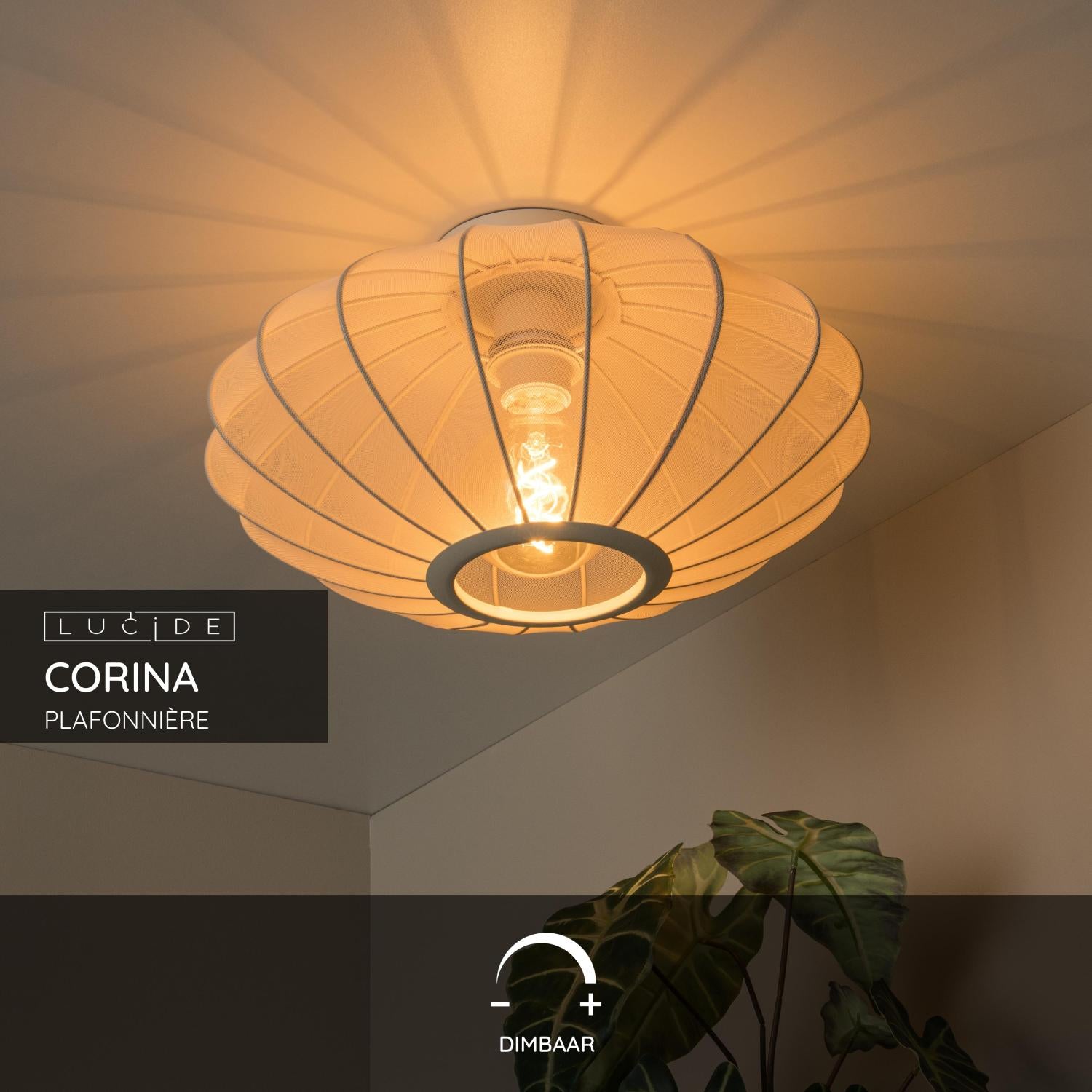 Lucide CORINA Plafonnière - Beige