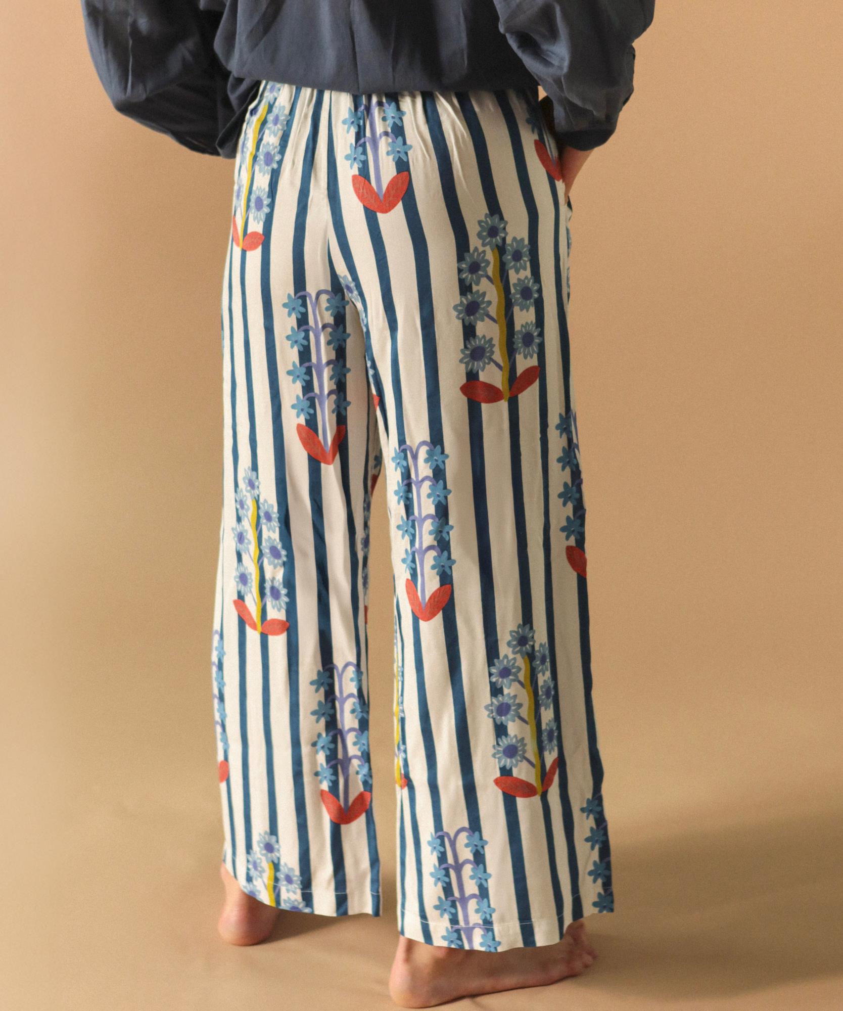 Pantalon Gabriel imprimé Fleurs Imaginaires - Taille unique