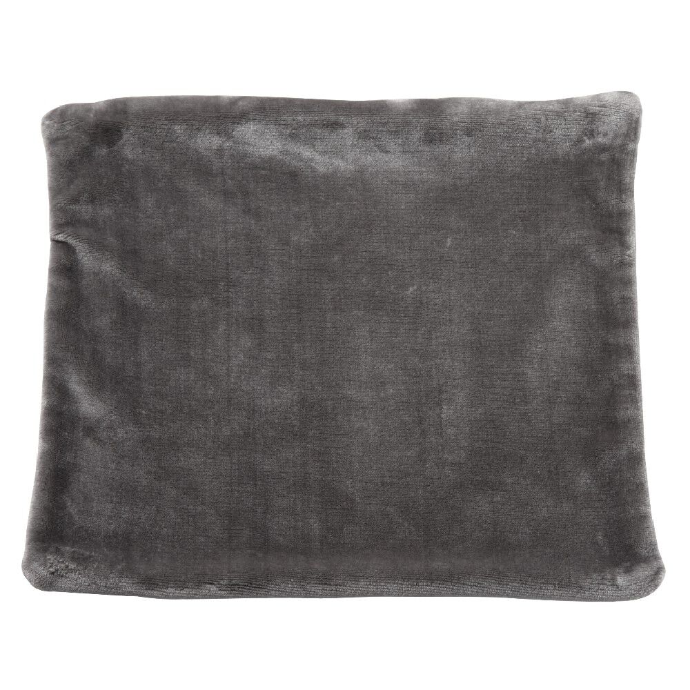 Housse de coussin 40x40cm polyester effet velours - 3 coloris