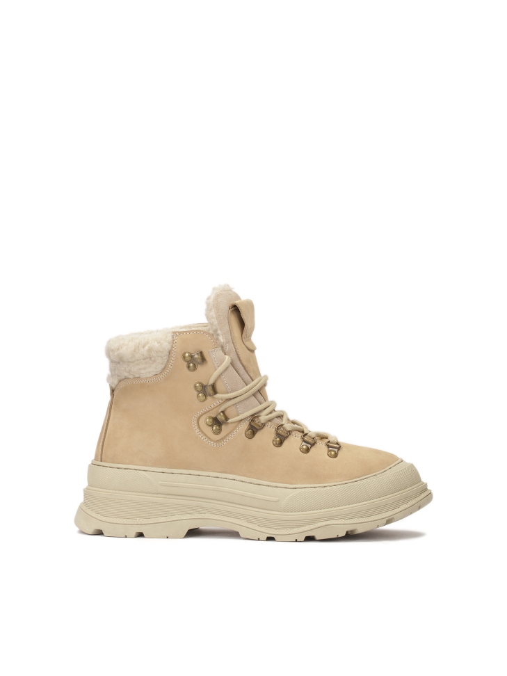 Lace-up boots - nubuck snow boots
