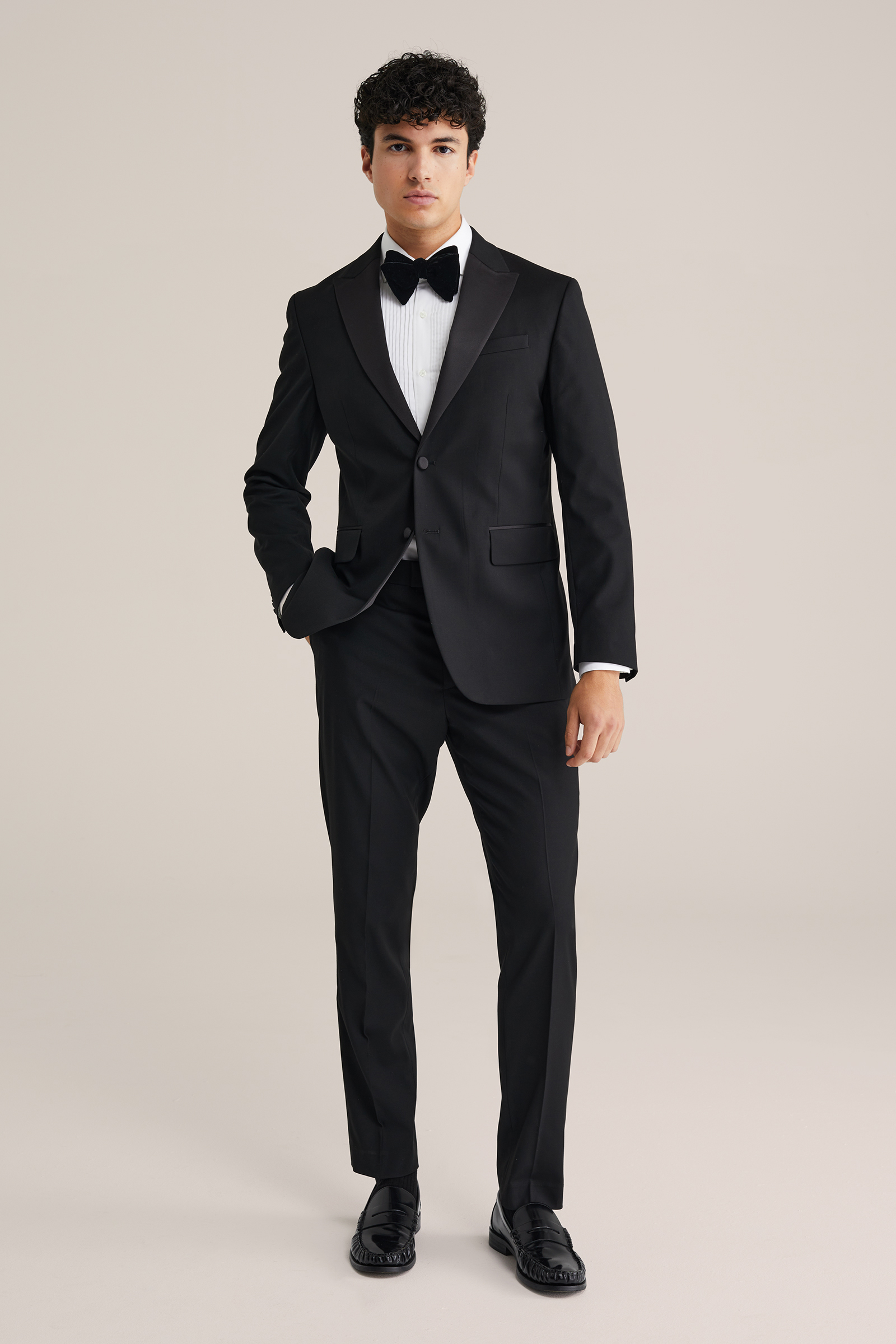 Heren slim fit pantalon met verstelbare tailleband
