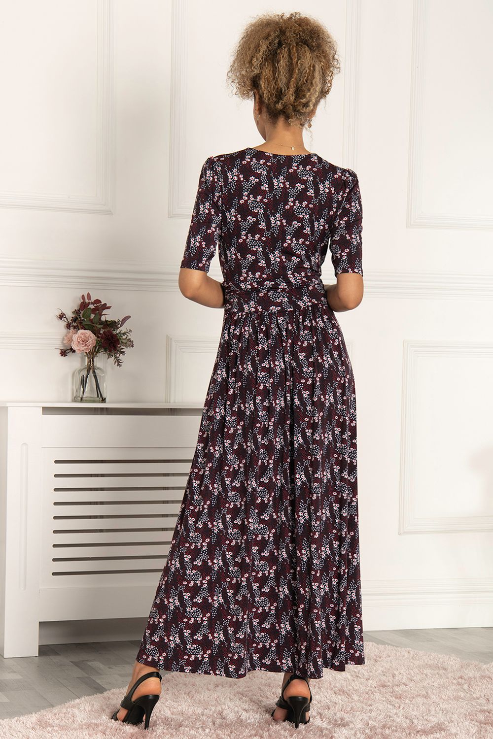 Jolie Moi Calais Half Sleeve Maxi Dress