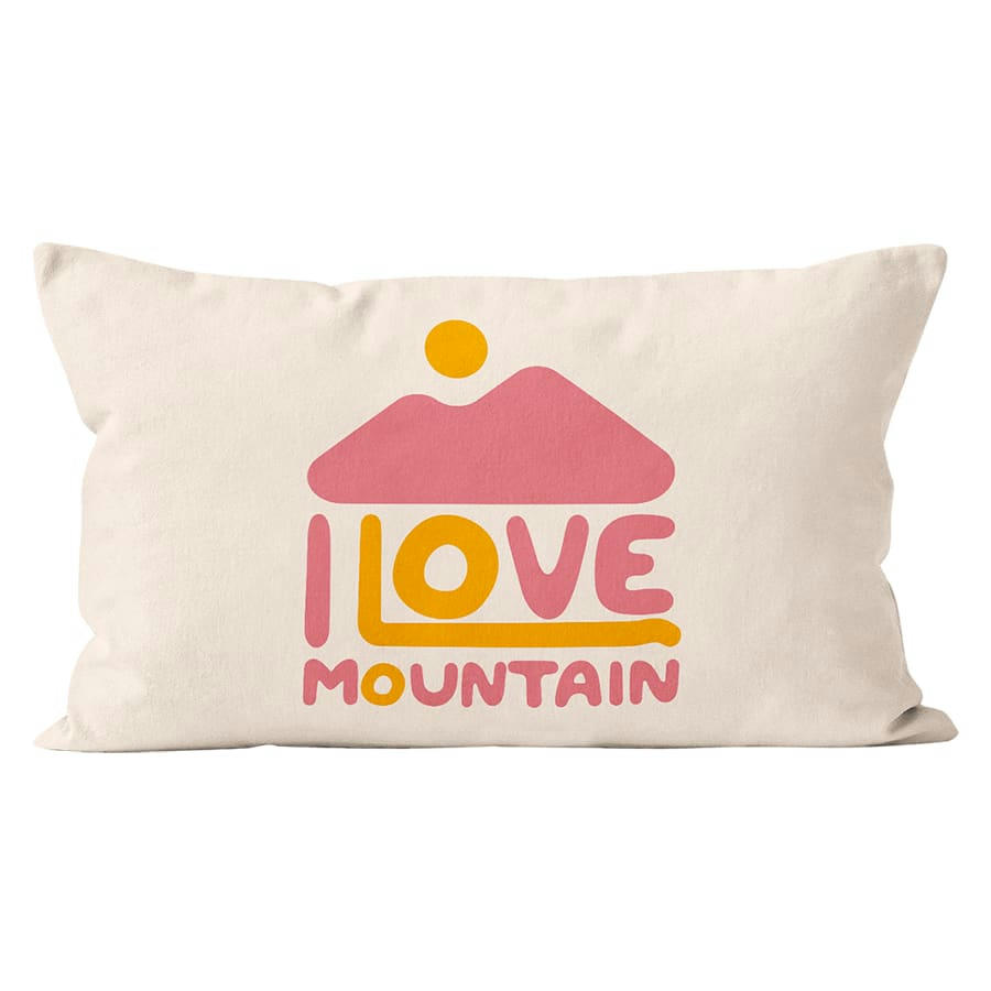 - Coussin dessin déco velours rose 40x67cm