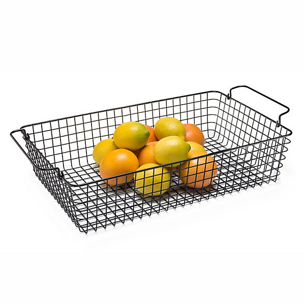 Panier Métallique GN 1/1 Noir - H 12 à 16 cm - Pujadas - Noir - l53- L0.1- P32.5- h12- Métal