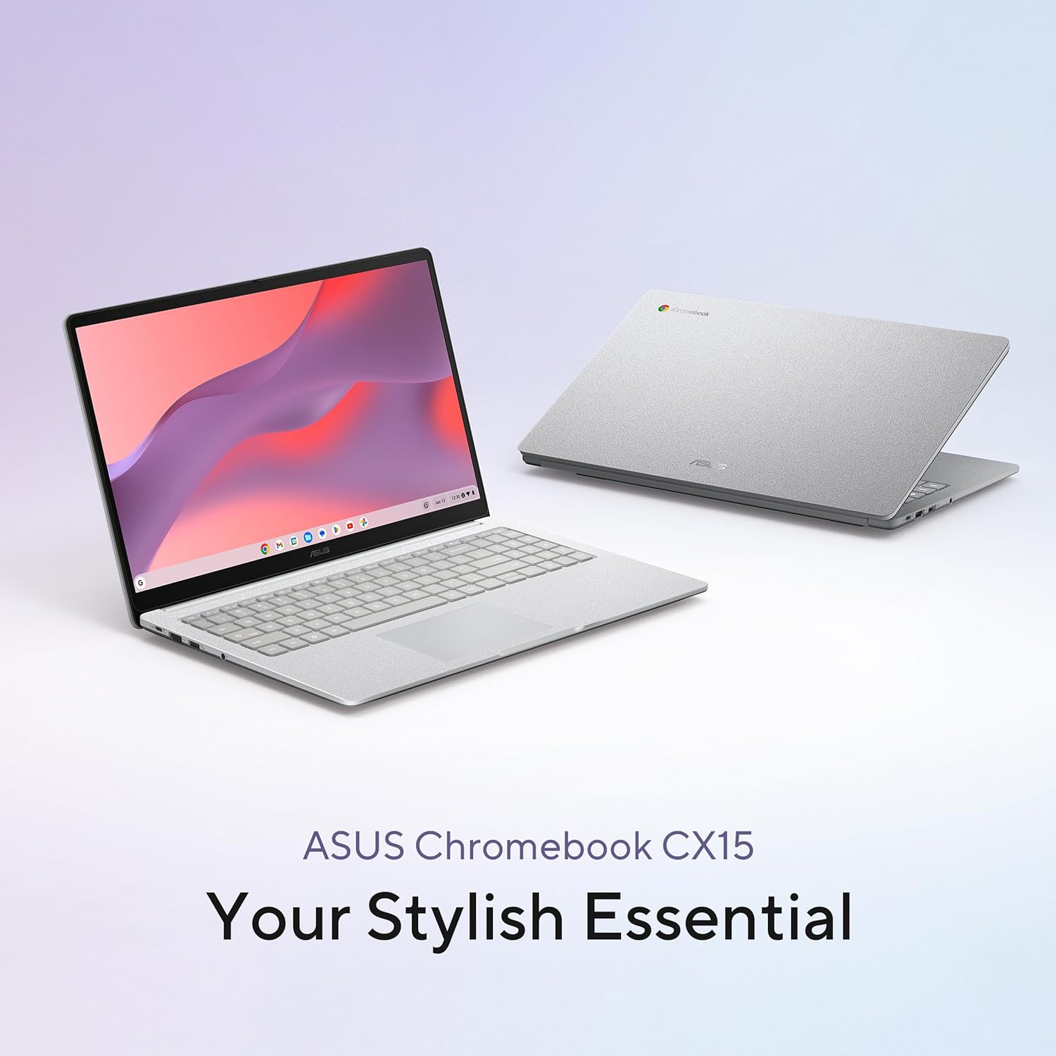 ASUS Chromebook CX15 Laptop  15.6 FHD Anti-Glare Display  Intel Celeron N4500 Processor  128GB Storage  8GB RAM  ChromeOS  Pure Grey  CX1505CKA-AS88F-PG