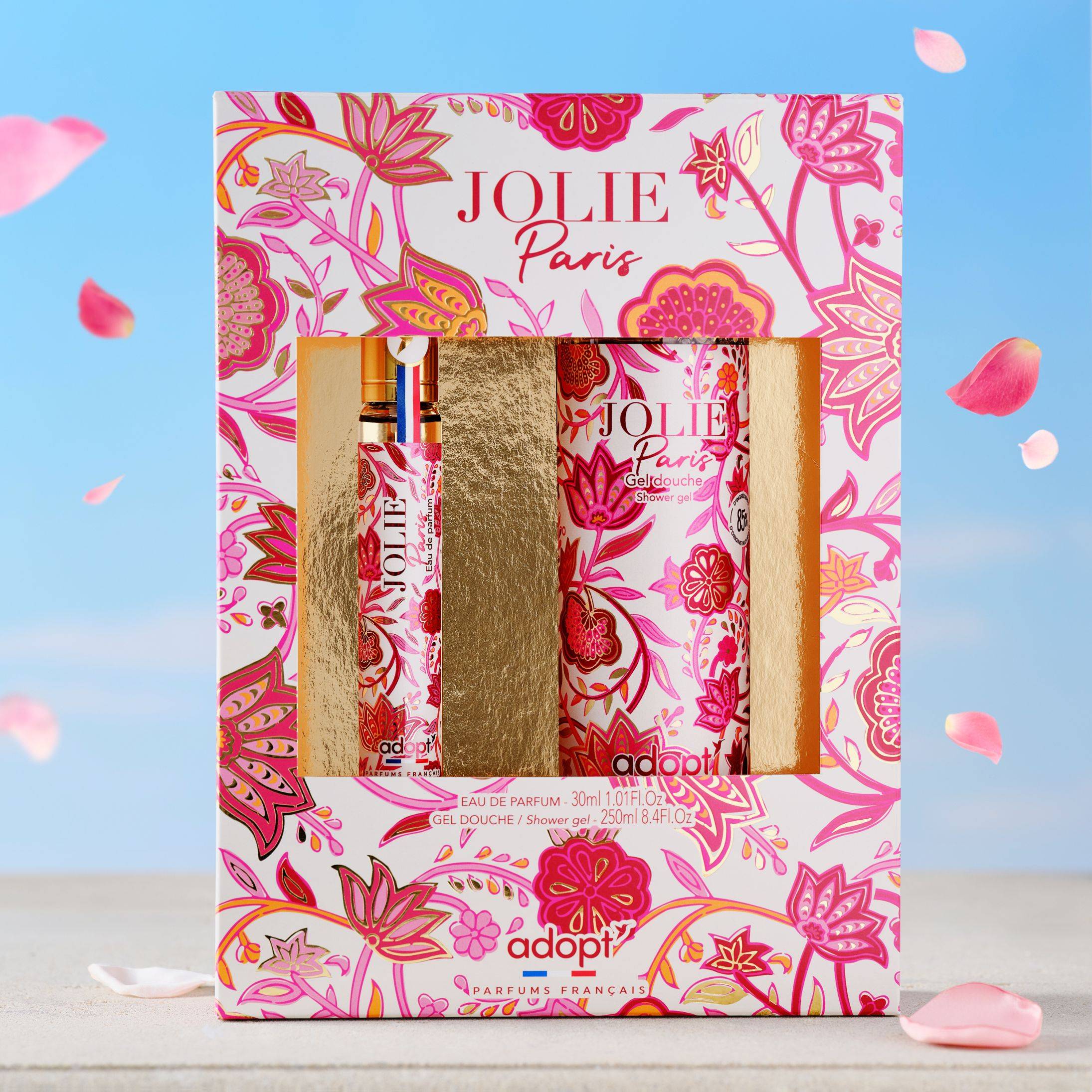 Jolie ParisCoffret eau de parfum 30 ml   gel douche 250 ml
