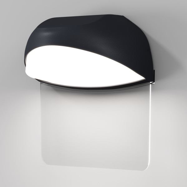 Kinkiet zewnętrzny Gloss 3000K grafitowy LED 1x7W 500lm IP65 Maytoni