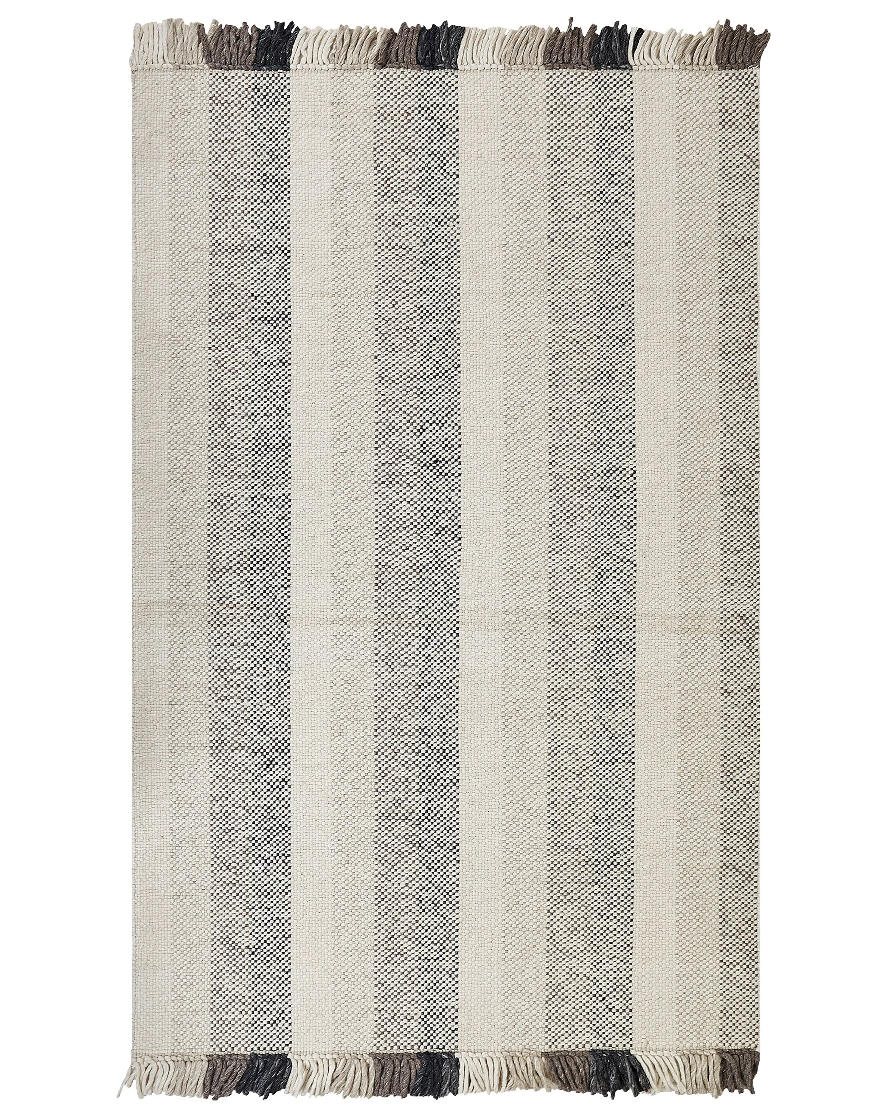 Rug EMIRLER White 140 x 200 cm Wool