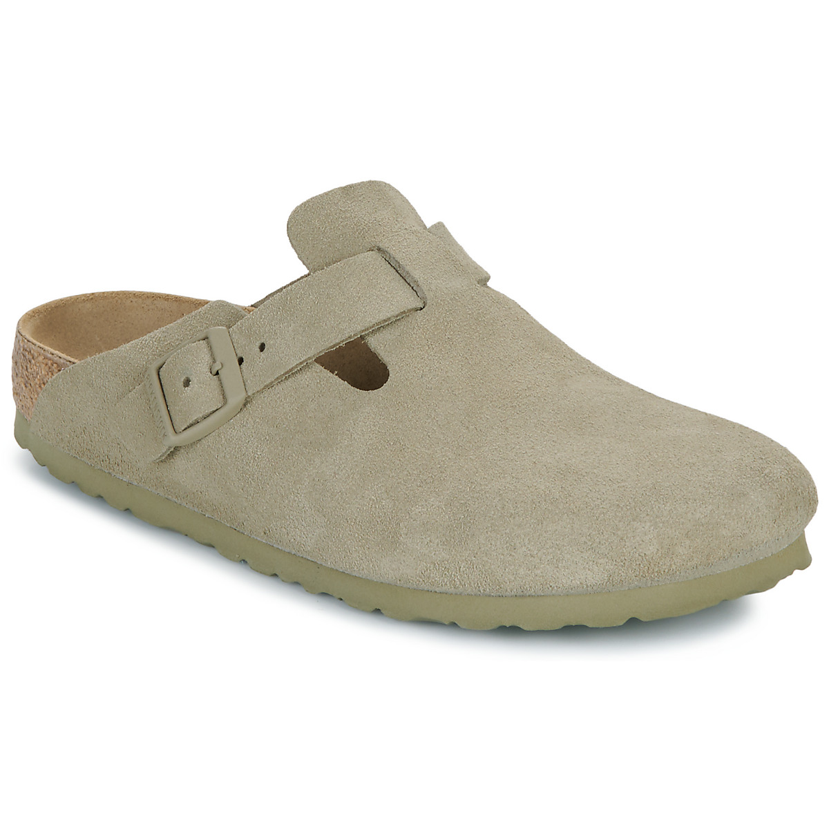 BIRKENSTOCK - Boston - Suede / Faded / Khaki