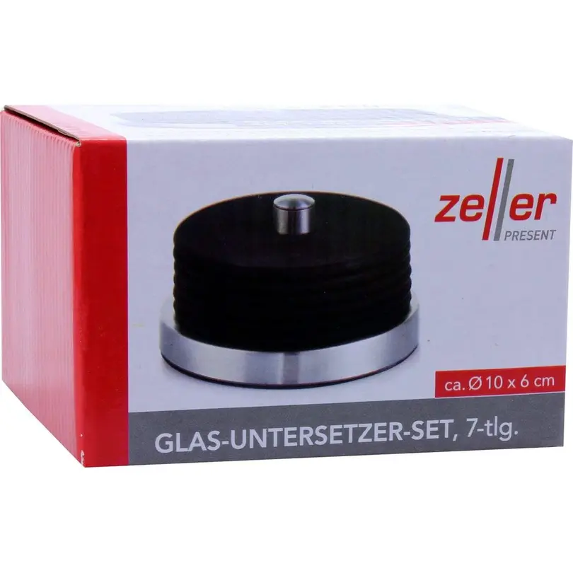 Glasuntersetzer 7-teilig InoxSilikon