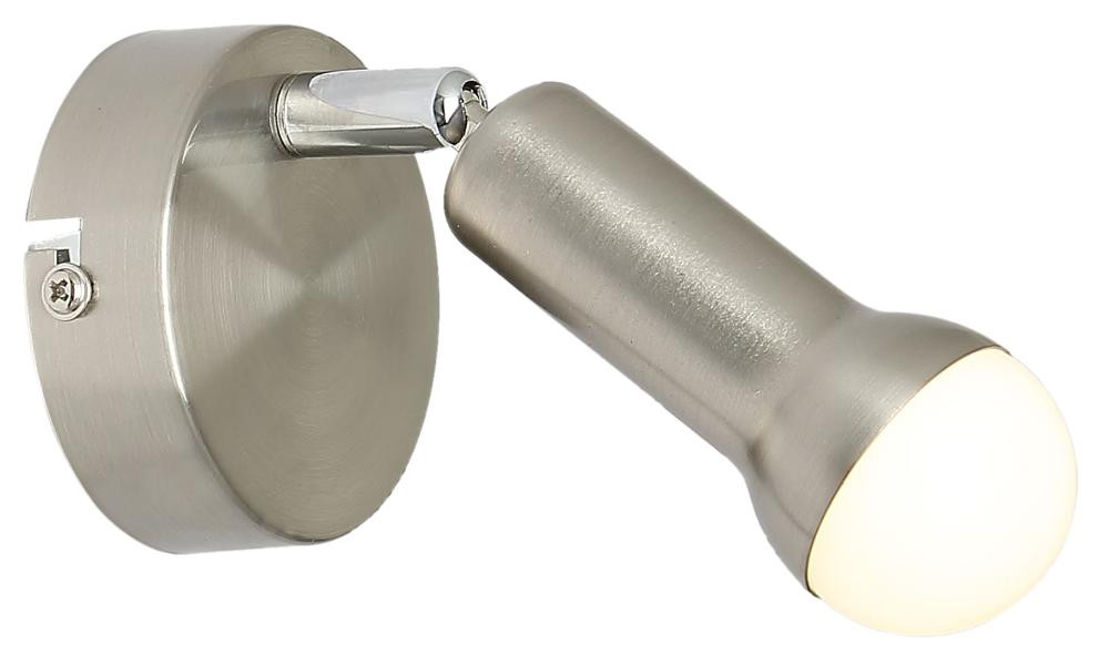 Lampa kinkiet ARC 1x40w e14 satyna nikiel