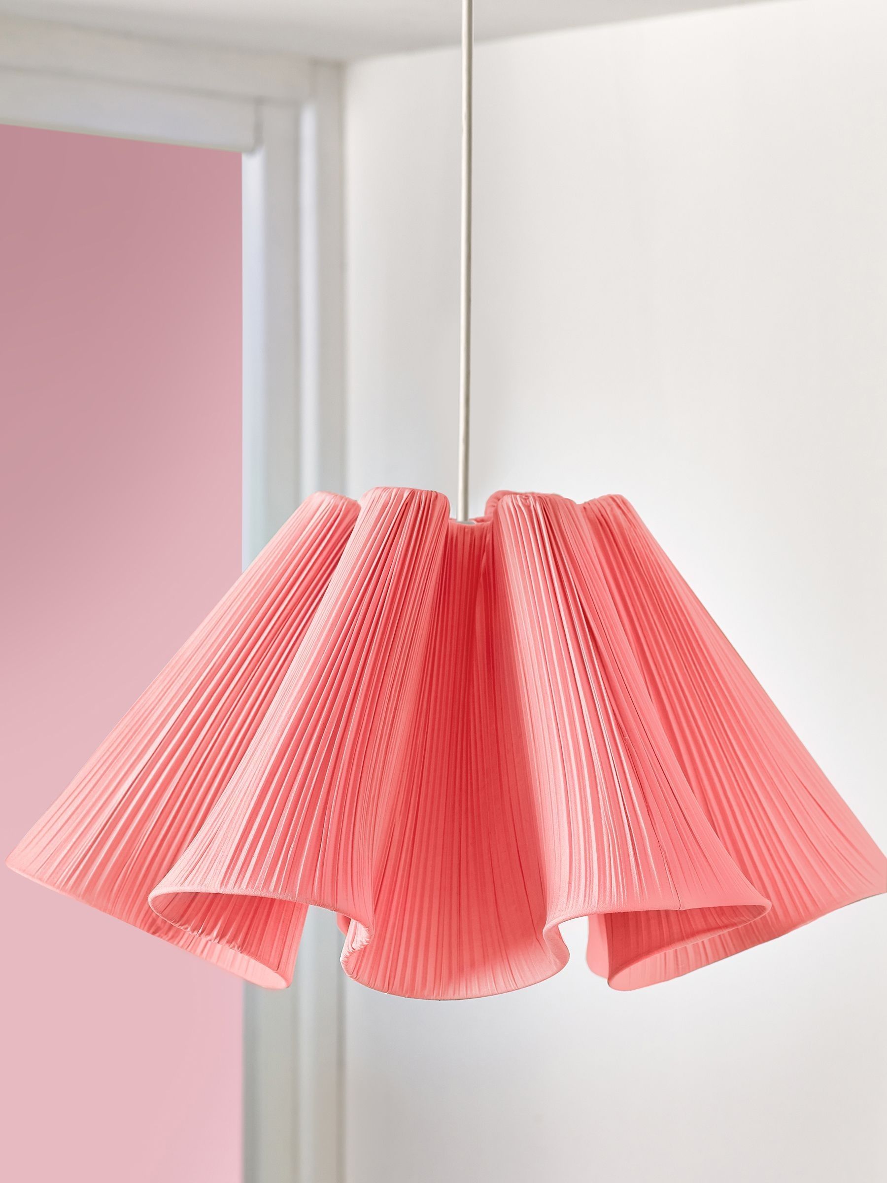 Novogratz Pink Ellis Shade Ceiling Light