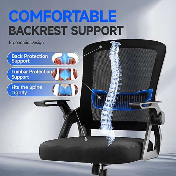 Fauteuil de Bureau, Chaise Ergonomique, pivotant, réglable en Hauteur
