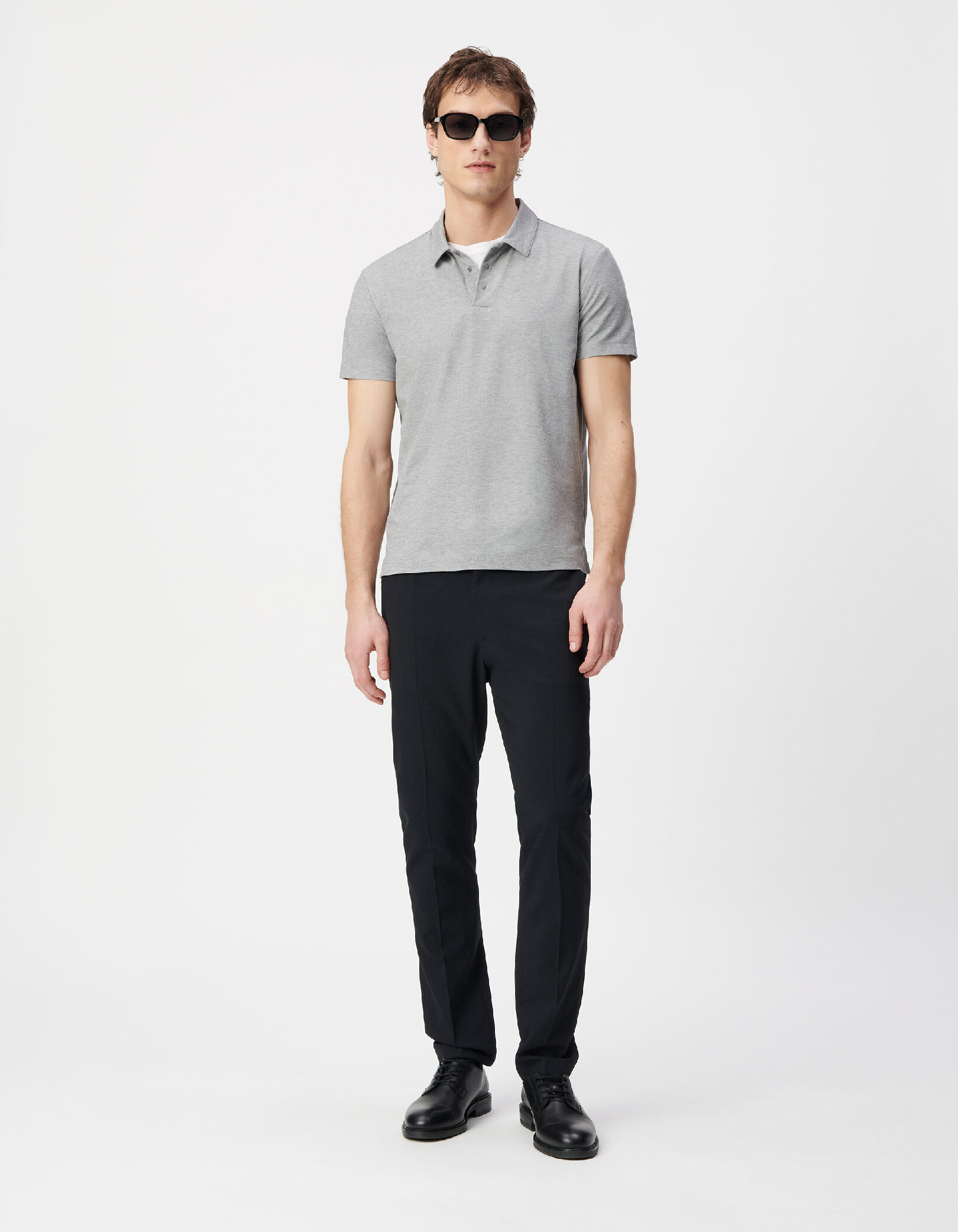 Jogpant slim marine taille élastiquée Homme