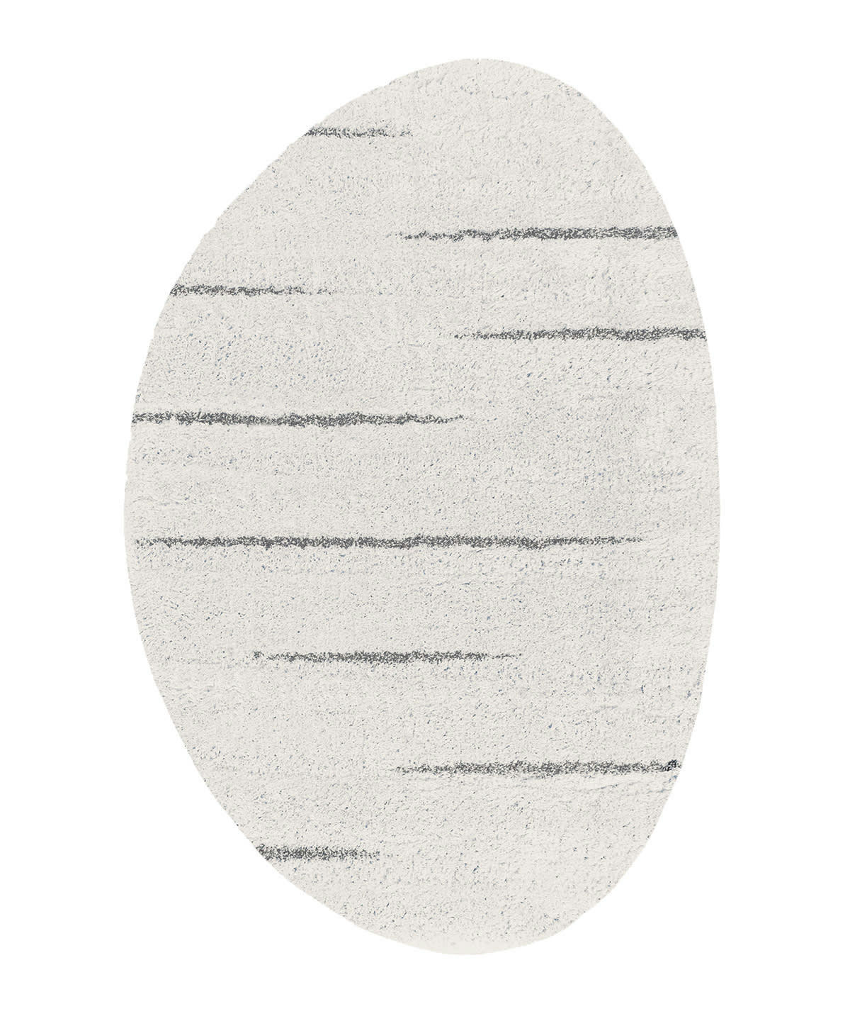 MELLOW - Tapis ultra-doux forme galet beige et gris 160x230, OEKO-TEX®