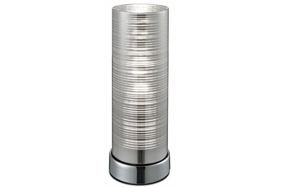 Lampa stołowa nowoczesna chromowana Jaron 1xE27x40W wys:24cm Reality
