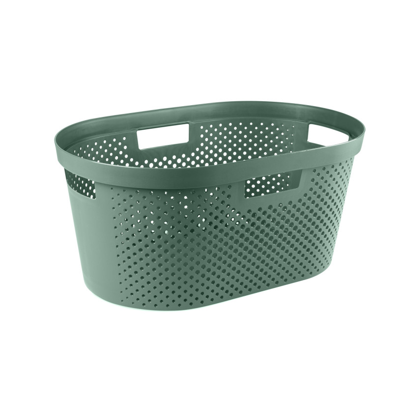 Manne à linge Infinity Dots verte 40 L CURVER