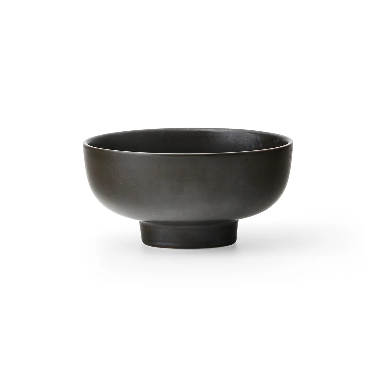 Audo - New Norm Schüssel auf Fuß, Ø 12 cm, dark glazed