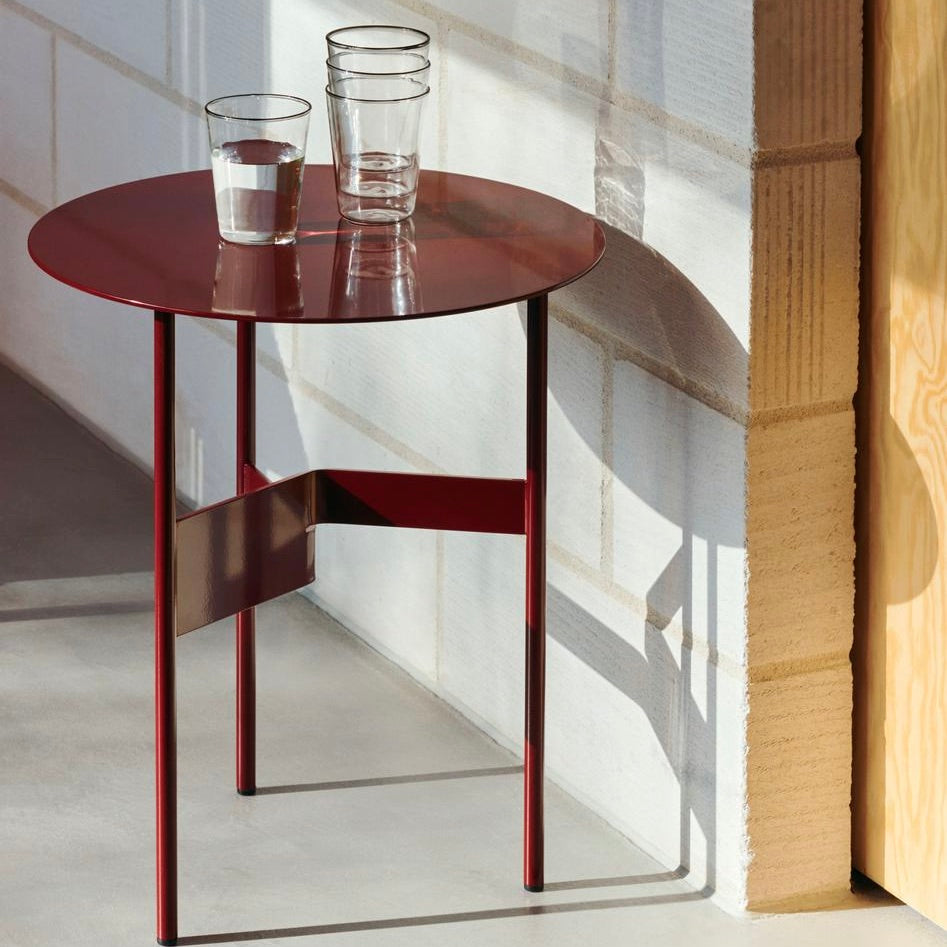 HAY Shim Bijzettafel Ø 45 cm - Bordeaux