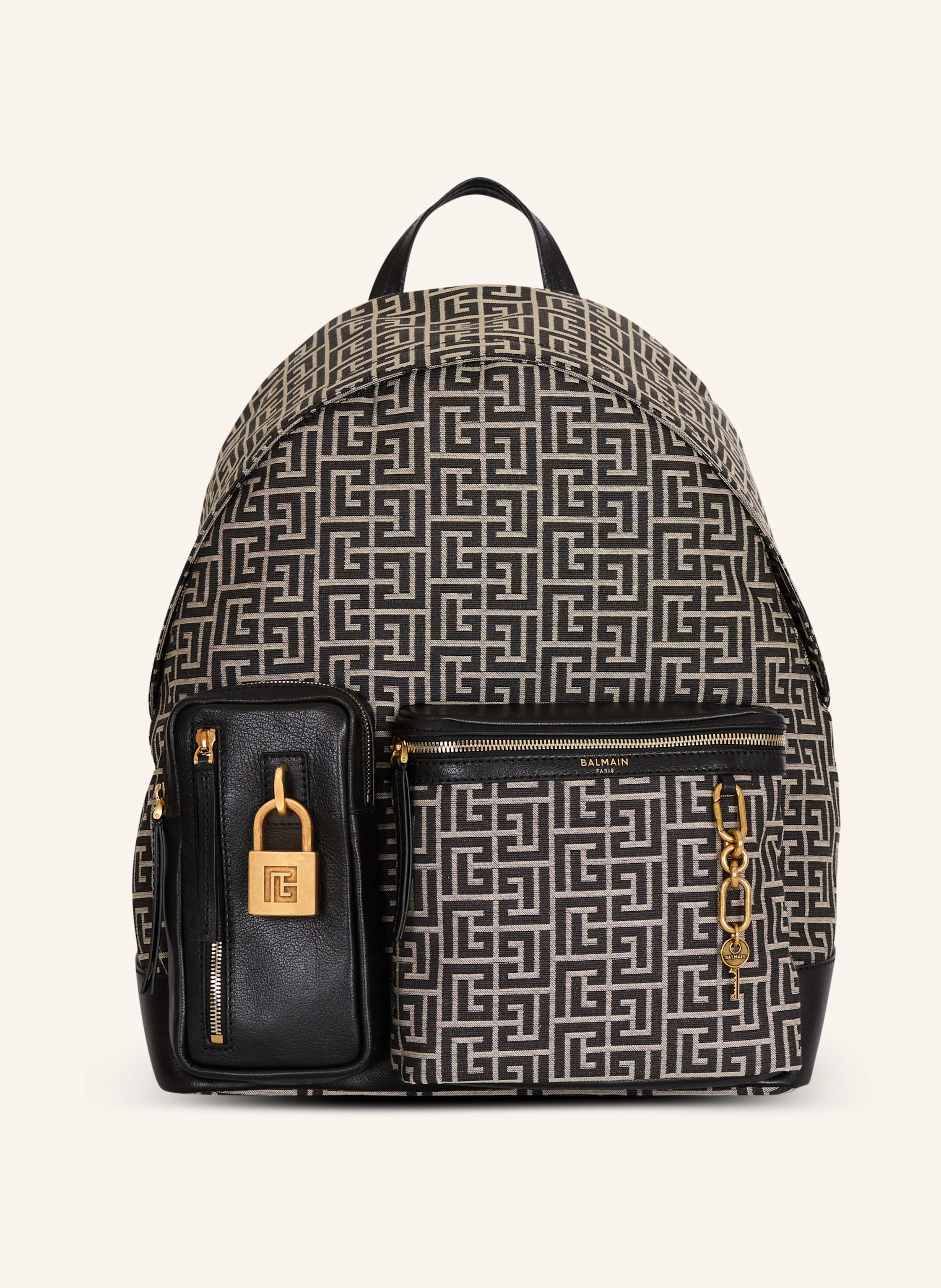 BALMAIN Rucksack Pulse aus Monogramm-Jacquard