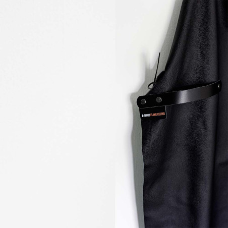 Tablier barbecue en cuir noir - Kamado Joe