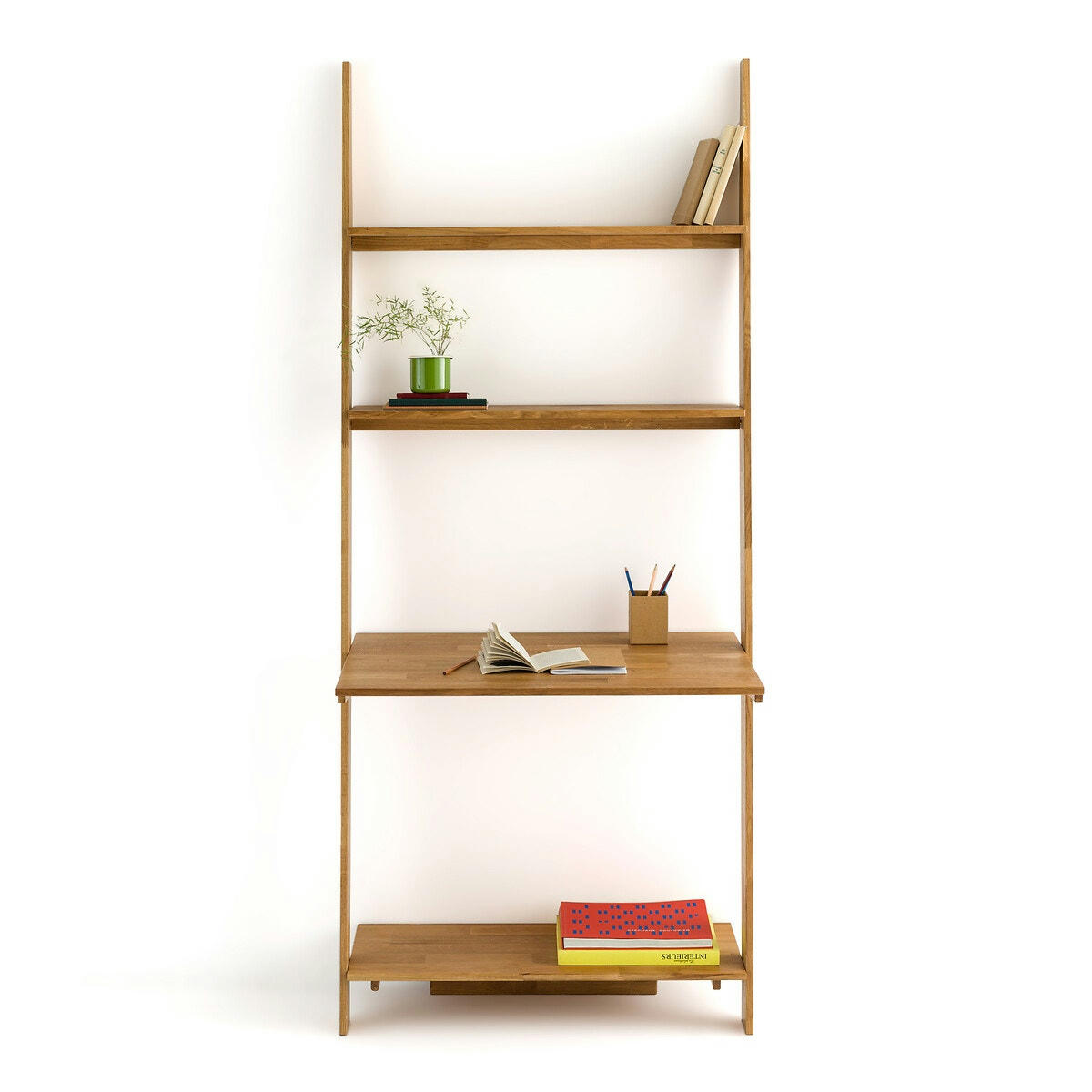 Étagère murale bureau en chêne, Domeno