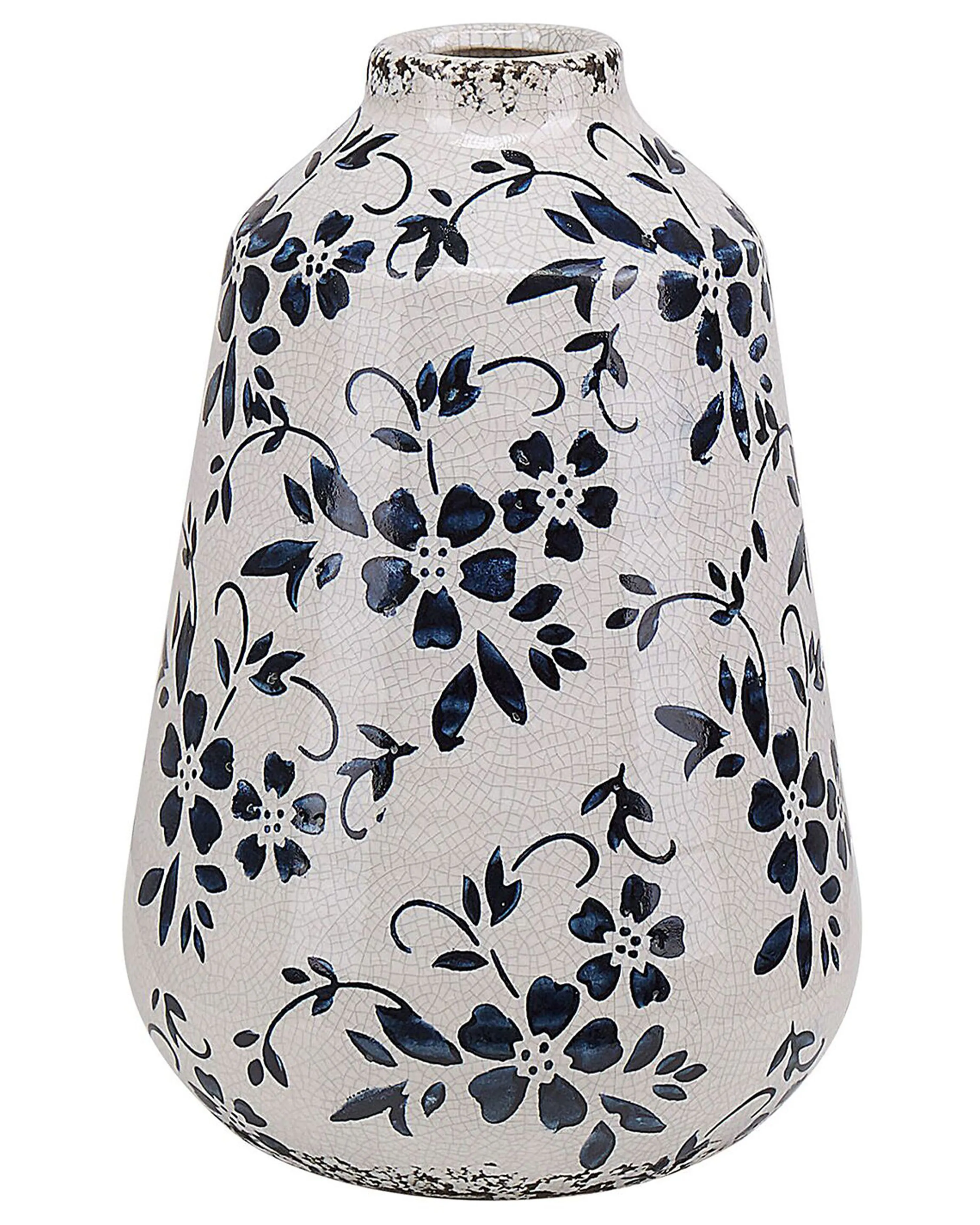 Flower Vase MARONEIA Stoneware 20 cm White
