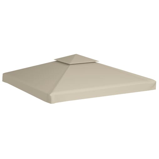 NNEVL Water-proof Gazebo Cover Canopy Replacement 310 g / m&sup2; Beige 3 x 3 m