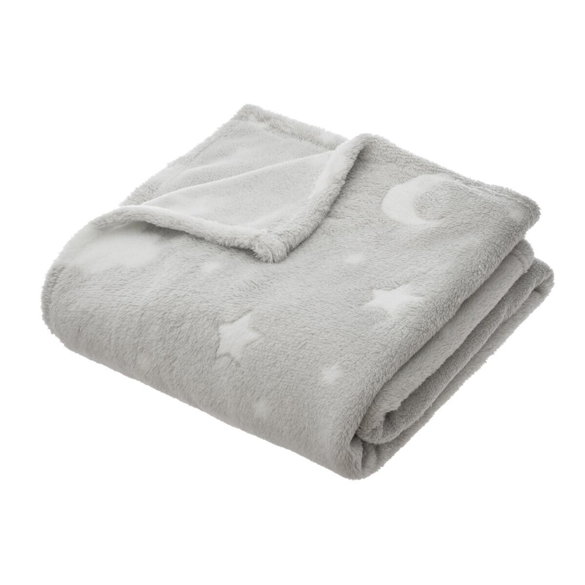 Kids blanket Mouse grey, 125x150 cm
