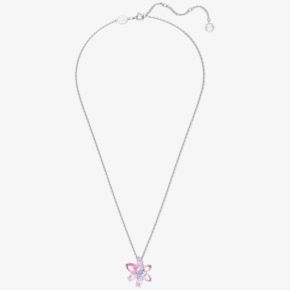 Swarovski Gema Pink Flower Pendant Necklace 5662493