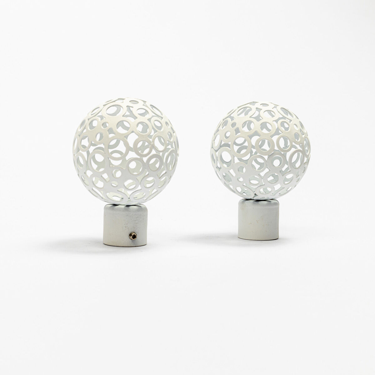 Conjunto de 2 terminais BOULE branco mate