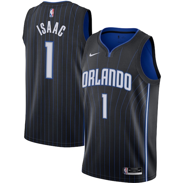 Jonathan Isaac Orlando Magic Nike Swingman Jersey - Black - Icon Edition
