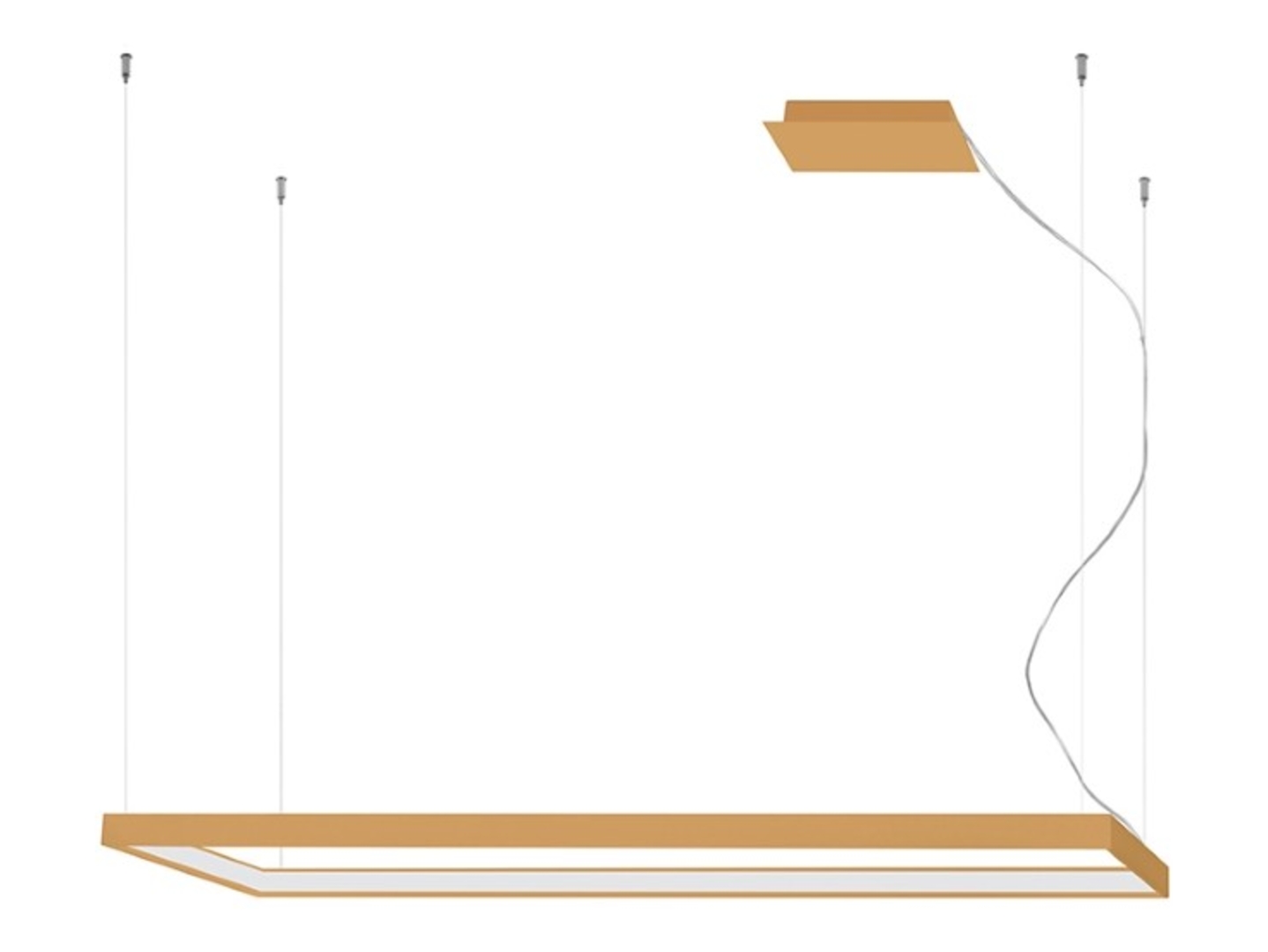 Lampa wisząca Tuula LED aluminiowa złota
