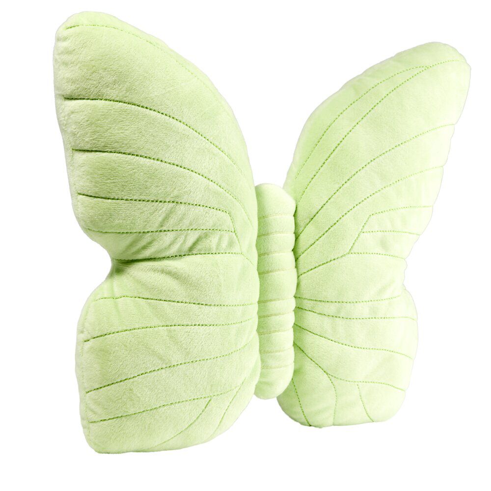 Coussin forme papillon 30x37cm (2 modèles violet ou vert)