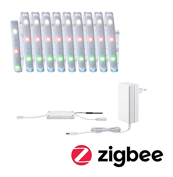MaxLED 250 Strip LED Smart Home Zigbee 3.0 Kit de base 3m RGBW  3m revêtue IP44 15W 200lm/m 30 LEDs/m RGBW  36VA