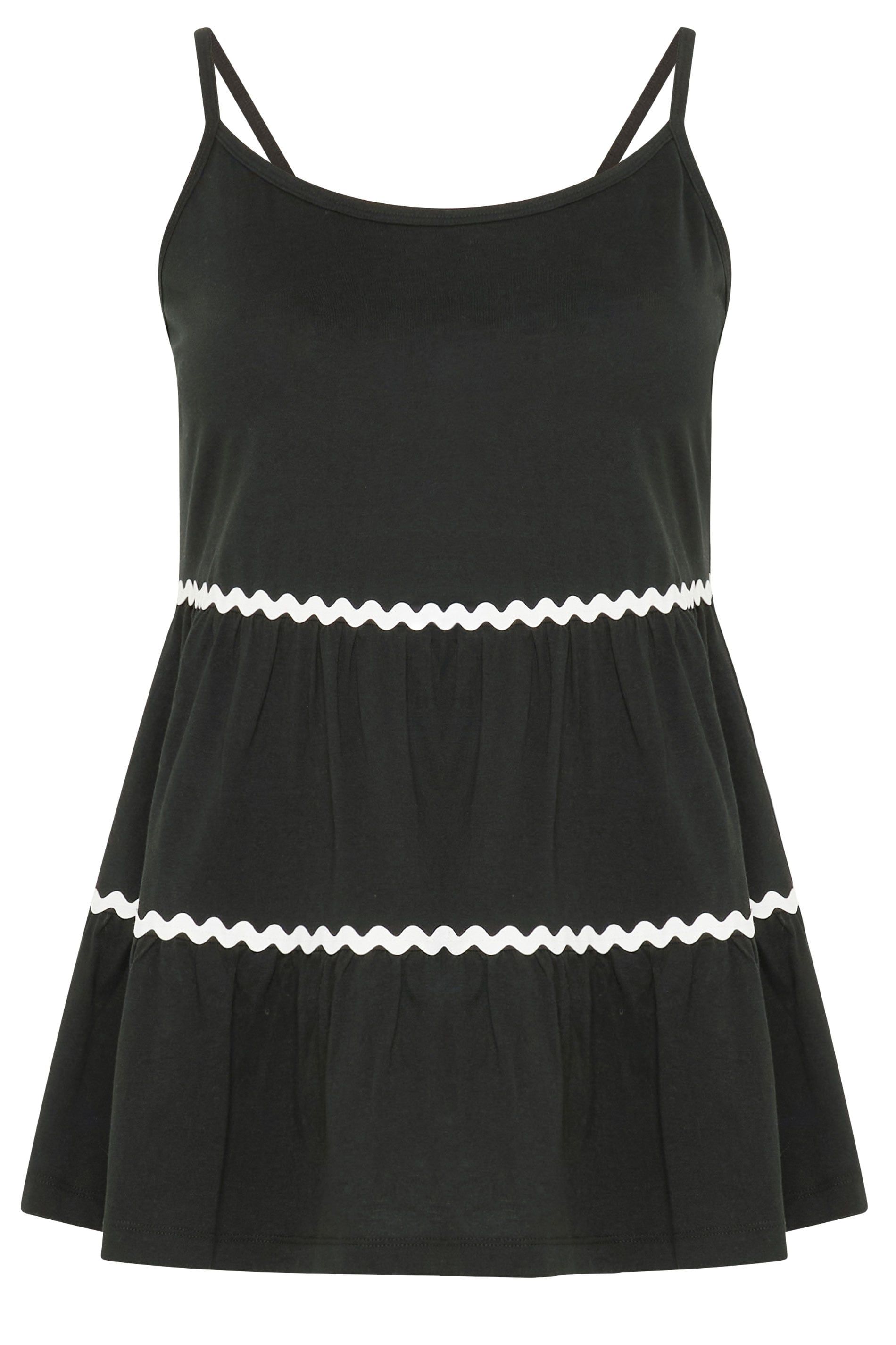 Yours Tiered Trim Vest Top